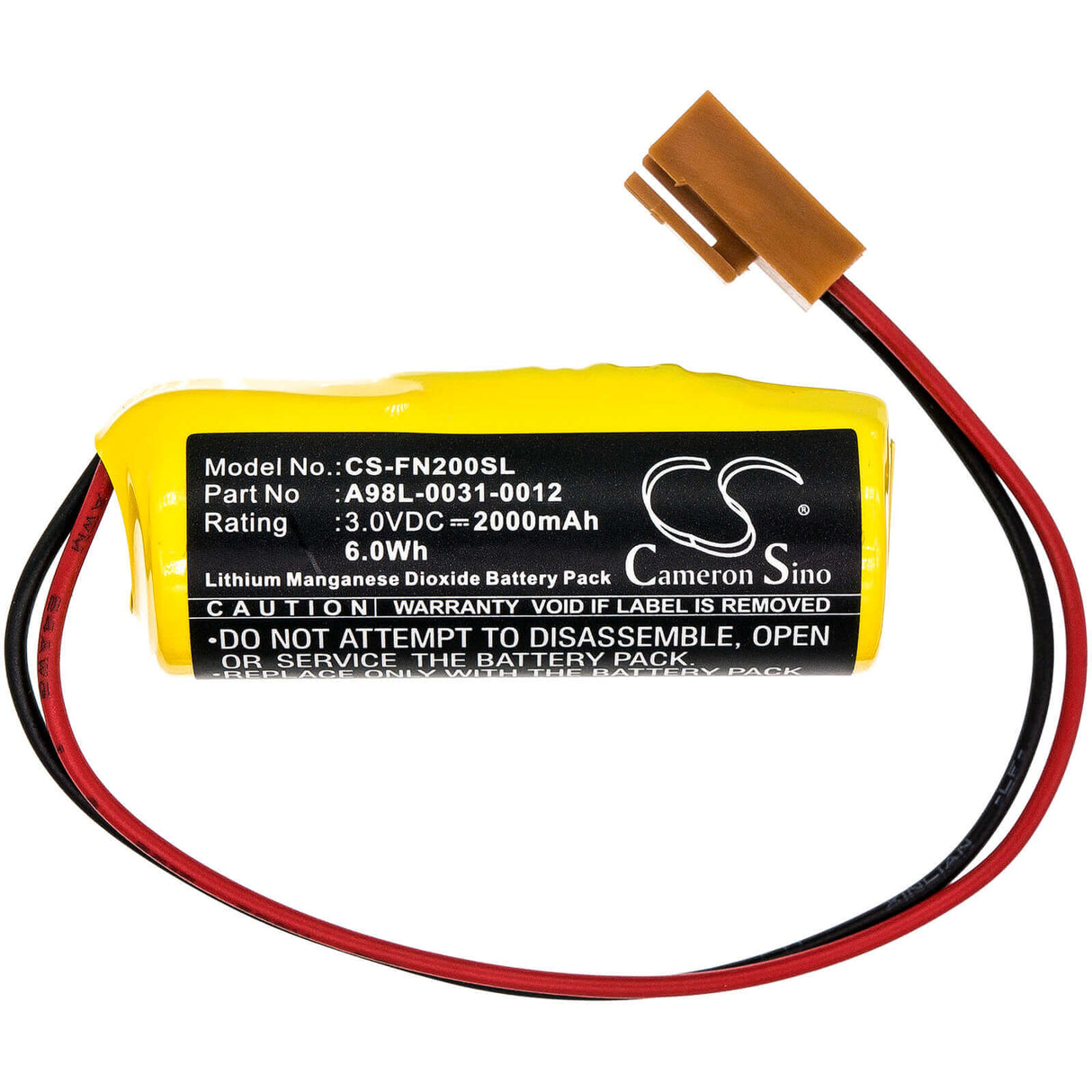 PLC Battery for Ge Fanuc 16i, Fanuc 18i, Fanuc 21i 3.0v, 2000mah - 6.00wh PLC Cameron Sino Technology Limited