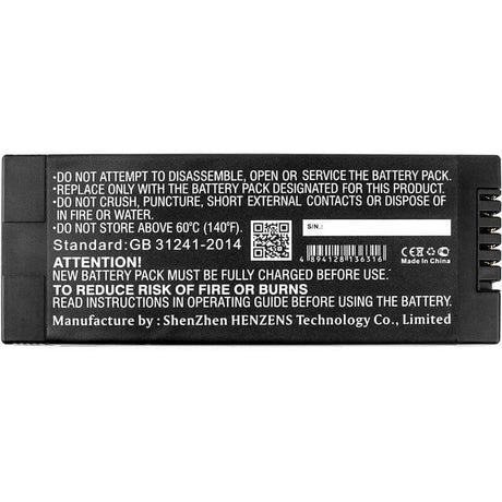12.6V, Li-ion, 4400mAh, Equipment battery fits Ge, 1003022, Inspection USM33, Krautkramer Usm 33, 55.44Wh Equipment, Survey, Test Cameron Sino Technology Limited