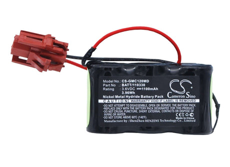 3.6V, Ni-MH, 1100mAh, Medical battery fits Marquette, Ge, 401086-002, Case 15, Case 16, 3.96Wh Medical Cameron Sino Technology Limited (Medical)