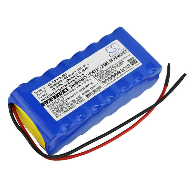 18.0V, Ni-MH, 800mAh, Medical battery fits Ge, 15n-800aa, Responder 1000, Responder 1100, 14.40Wh Medical Cameron Sino Technology Limited (Medical)