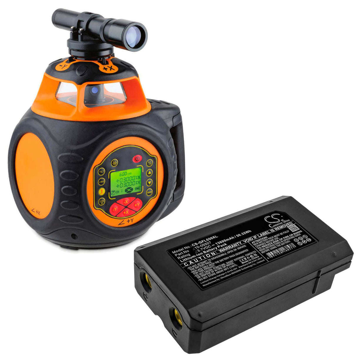 3.7V, Li-ion, 13600mAh, Equipment battery fits Geo-fennel, 10-05507, FL 500, Fl 550, 50.32Wh Equipment, Survey, Test Cameron Sino Technology Limited