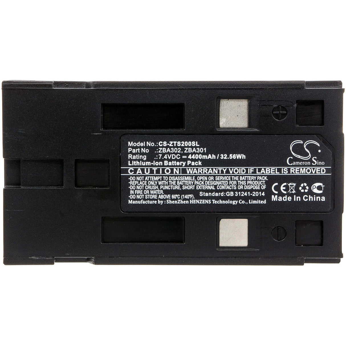 7.4V, Li-ion, 4400mAh, Equipment battery fits Geomax, Zba301, Zipp10, Zoom 20, 32.56Wh Equipment, Survey, Test Cameron Sino Technology Limited