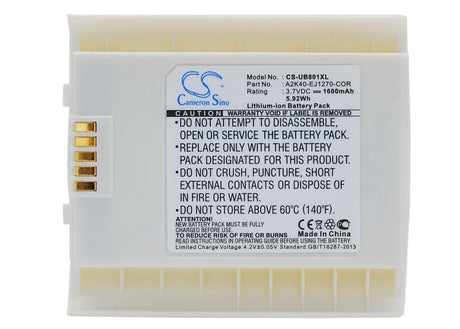 3.7V, Li-ion, 1600mAh, SmartPhone battery fits Gigabyte, A2k40-ej1270-cor, Gsmart I300, 5.92Wh Mobile, SmartPhone Cameron Sino Technology Limited (Suspended)