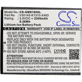 3.8V, Li-ion, 2200mAh, SmartPhone battery fits Gigaset, V30145-k1310-x463, Gs160, Gs170, 8.36Wh Mobile, SmartPhone Cameron Sino Technology Limited (Suspended)