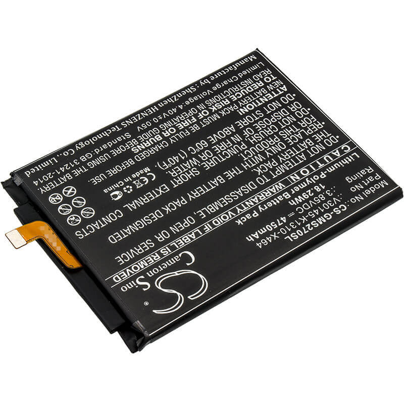 3.85V, Li-Polymer, 4750mAh, SmartPhone battery fits Gigaset, V30145-k1310-x464, Gs270, 18.29Wh Mobile, SmartPhone Cameron Sino Technology Limited (Smartphone)