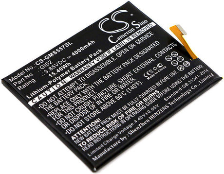3.85V, Li-Polymer, 4000mAh, SmartPhone battery fits Gigaset, Gi02, Gs57-6, Me Pro, 15.4Wh Mobile, SmartPhone Cameron Sino Technology Limited (Smartphone)