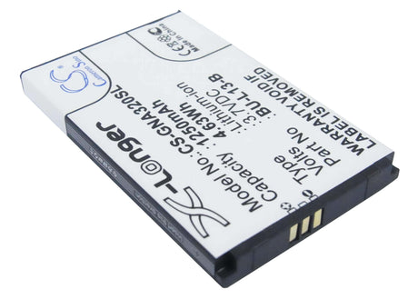 3.7V, Li-ion, 1250mAh, SmartPhone battery fits Gionee, Bu-l13-b, A320, A350, 4.63Wh Mobile, SmartPhone Cameron Sino Technology Limited (Smartphone)