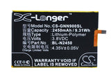 3.8V, Li-Polymer, 2450mAh, SmartPhone battery fits Gionee, Bl-n2450, Elife S5.5l, Gn9000l, 9.31Wh Mobile, SmartPhone Cameron Sino Technology Limited (Smartphone)