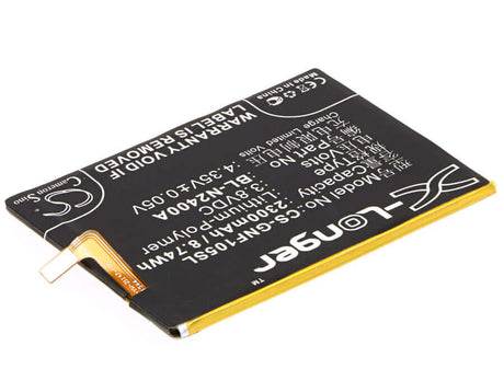 3.8V, Li-Polymer, 2300mAh, SmartPhone battery fits Mobistel, Gionee, Bl-n2400a, F105, F105 Dual Sim, 8.74Wh Mobile, SmartPhone Cameron Sino Technology Limited (Smartphone)