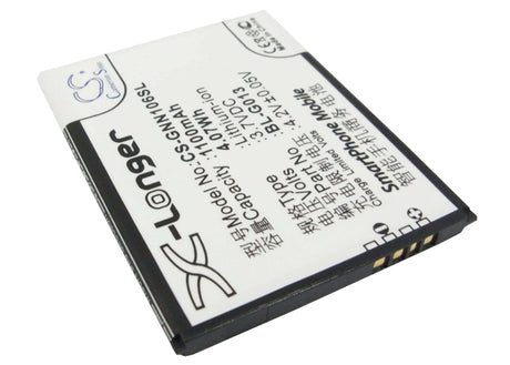 3.7V, Li-ion, 1100mAh, SmartPhone battery fits Gionee, Bl-g013, Gn106, Gn109, 4.07Wh Mobile, SmartPhone Cameron Sino Technology Limited (Suspended)