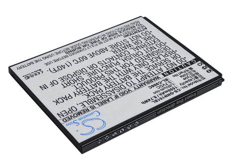 3.7V, Li-ion, 1550mAh, SmartPhone battery fits Gionee, Bl-c008c, Gn151, 5.74Wh Mobile, SmartPhone Cameron Sino Technology Limited (Smartphone)