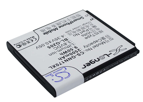 3.8V, Li-ion, 2500mAh, SmartPhone battery fits Gionee, Bl-g205, Gn170, 9.5Wh Mobile, SmartPhone Cameron Sino Technology Limited (Smartphone)