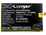 3.8V, Li-Polymer, 4000mAh, SmartPhone battery fits Gionee, Bl-n4000b, Gn5005, Gn5005 Steel 2 Dual Sim, 15.2Wh Mobile, SmartPhone Cameron Sino Technology Limited (Suspended)