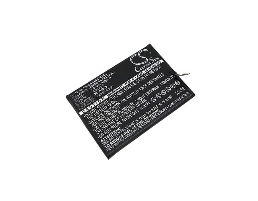 3.85V, Li-Polymer, 6000mAh, SmartPhone battery fits Gionee, Bl-n6020, Gn8002, M6 Plus, 23.1Wh Mobile, SmartPhone Cameron Sino Technology Limited (Suspended)