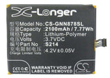 3.7V, Li-Polymer, 2100mAh, SmartPhone battery fits Gionee, S214, Gn878, 7.77Wh Mobile, SmartPhone Cameron Sino Technology Limited (Smartphone)