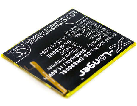3.8V, Li-Polymer, 3000mAh, SmartPhone battery fits Gionee, Bl-n3000e, Gn9013, S9, 11.4Wh Mobile, SmartPhone Cameron Sino Technology Limited (Smartphone)