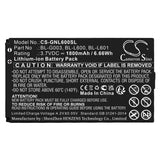 3.7V, Li-ion, 1500mAh, SmartPhone battery fits Gionee, Bl-g003, L600, L601, 5.55Wh Mobile, SmartPhone Cameron Sino Technology Limited (Smartphone)