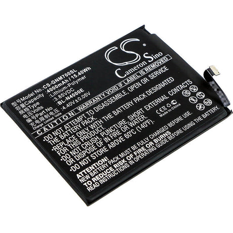3.85V, Li-Polymer, 4000mAh, SmartPhone battery fits Gionee, Bl-n4000e, M7, M7l, 15.4Wh Mobile, SmartPhone Cameron Sino Technology Limited (Smartphone)