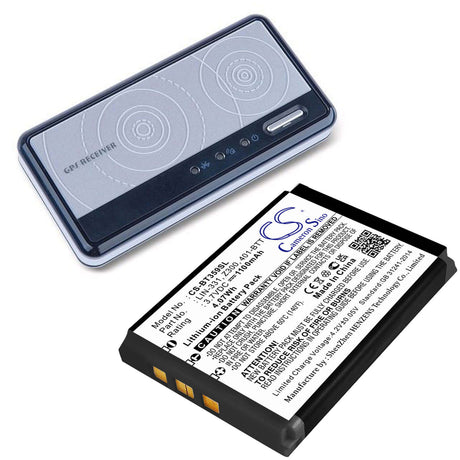 3.7V, Li-ion, 1100mAh, GPS battery fits Globalsat, Haicom, 401-btt, Bt-359, Bt-359w, 4.07Wh GPS, Navigator Cameron Sino Technology Limited