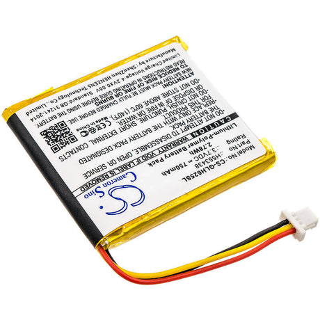 3.7V, Li-Polymer, 750mAh, Smartwatch battery fits Globalstar, H553438, Gh625xt, 2.78Wh Smartwatch Cameron Sino Technology Limited