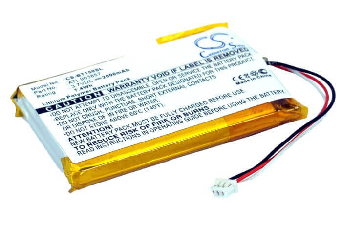 3.7V, Li-Polymer, 2000mAh, GPS battery fits Globalstar, Atl903857, 11-tr151-lib-tn1, Telenav Tr-150, 7.4Wh GPS, Navigator Cameron Sino Technology Limited
