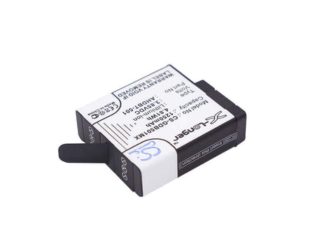 3.85V, Li-ion, 1250mAh, Camera battery fits Gopro, 601-10197-00, 601-10197-00, Aabat-001, 4.8125Wh Camera Cameron Sino Technology Limited (Camera)