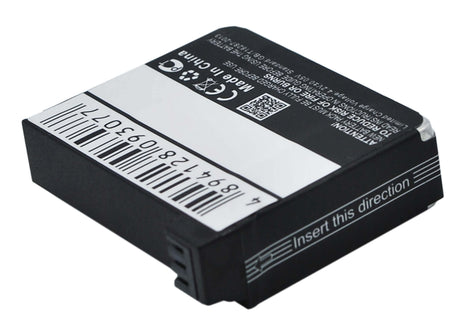 3.7V, Li-ion, 950mAh, Camera battery fits Gopro, 335-06532-000, Hero 4, Hero 4 Black, 3.515Wh Camera Cameron Sino Technology Limited (Camera)