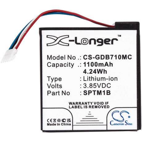 3.85V, Li-ion, 1100mAh, Camera battery fits Gopro, Sptm1b, Hero 7 Silver, Hero 7 White, 4.235Wh Camera Cameron Sino Technology Limited (Camera)