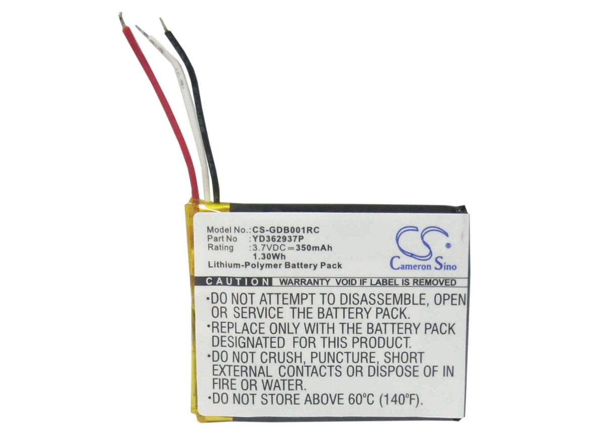 3.7V, Li-Polymer, 350mAh, Remote Control battery fits Gopro, Armte-001, Armte-002, Hero 3, 1.3Wh Remote Control Cameron Sino Technology Limited