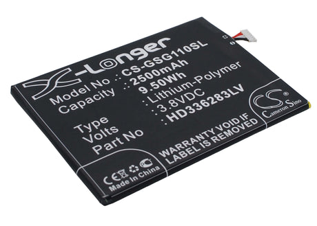 3.8V, Li-Polymer, 2500mAh, SmartPhone battery fits Green Orange, Gsmart, Hd336283plv, N1, N1-t, 9.5Wh Mobile, SmartPhone Cameron Sino Technology Limited (Smartphone)