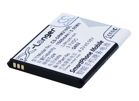 3.7V, Li-ion, 1500mAh, SmartPhone battery fits Green Orange, Q802, M2s, Mars 2s, 5.55Wh Mobile, SmartPhone Cameron Sino Technology Limited (Smartphone)