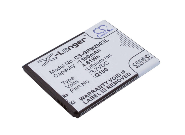 3.7V, Li-ion, 1300mAh, SmartPhone battery fits Green Orange, Q100, Mars 1, 4.81Wh Mobile, SmartPhone Cameron Sino Technology Limited (Suspended)