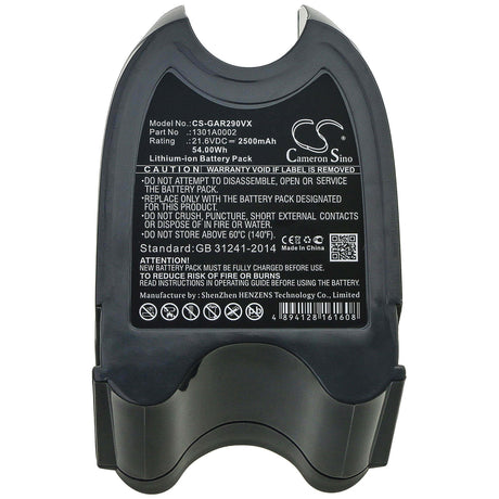 Vacuum Battery For Gtech, Atf011, Atf024, Atf027 22v, 2500mah - 55.00wh Vacuum Cameron Sino Technology Limited