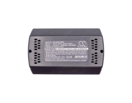 36.0V, Li-ion, 3000mAh, Power Tools battery fits Gude, 95526, Freischneider, Kettensage 300/36, 108Wh Power Tools Cameron Sino Technology Limited (Dangerous Goods)