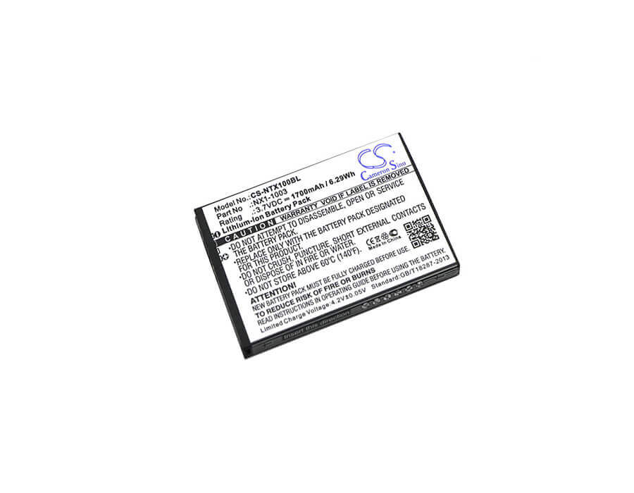 Barcode Scanner Battery For Handheld, Nautiz X1 3.7v, 1700mah - 6.29wh Barcode Scanner Cameron Sino Technology Limited