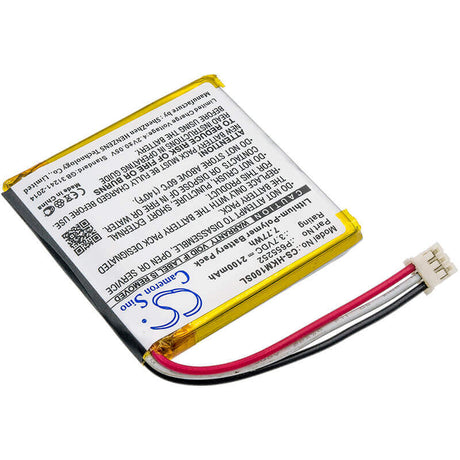 3.7V, Li-Polymer, 2100mAh, Speaker battery fits Harman/kardon, Esquire Mini, 7.77Wh Speaker Cameron Sino Technology Limited