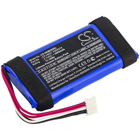 3.7V, Li-Polymer, 3000mAh, Speaker battery fits Harman/kardon, Onyx Mini, 11.10Wh Speaker Cameron Sino Technology Limited