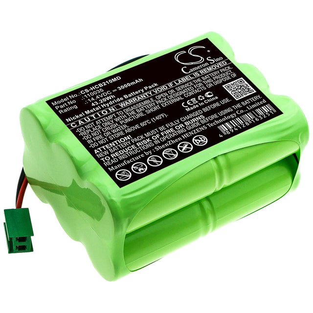 14.4V, Ni-MH, 3000mAh, Medical battery fits Hellige, 110035, Scb2 Defibrillator, 43.20Wh Medical Cameron Sino Technology Limited (Medical)