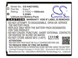 3.7V, Li-ion, 1500mAh, SmartPhone battery fits Highscreen, Easy F, Easy F, 5.55Wh Mobile, SmartPhone Cameron Sino Technology Limited (Smartphone)