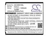 3.7V, Li-ion, 1250mAh, SmartPhone battery fits Highscreen, Spark 2, Spark 2, 4.63Wh Mobile, SmartPhone Cameron Sino Technology Limited (Smartphone)