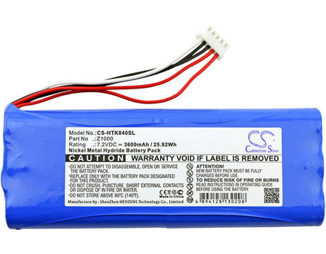 7.2V, Ni-MH, 3600mAh, Equipment battery fits Hioki, Z1000, LR8400, Mr8880-20, 25.92Wh Equipment, Survey, Test Cameron Sino Technology Limited