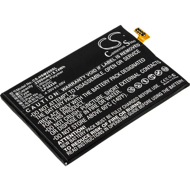 3.8V, Li-Polymer, 2300mAh, SmartPhone battery fits Hisense, Lp38230, D2-m, 8.74Wh Mobile, SmartPhone Cameron Sino Technology Limited (Smartphone)