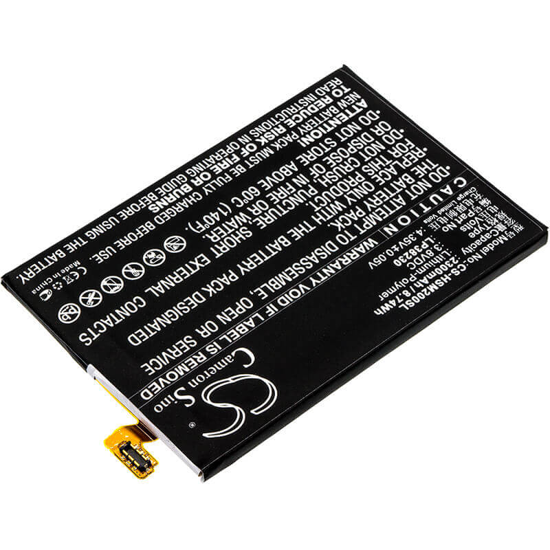 3.8V, Li-Polymer, 2300mAh, SmartPhone battery fits Hisense, Lp38230, D2-m, 8.74Wh Mobile, SmartPhone Cameron Sino Technology Limited (Smartphone)