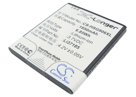 3.7V, Li-ion, 1850mAh, SmartPhone battery fits Hisense, Li37185, Hs-eg906, 6.85Wh Mobile, SmartPhone Cameron Sino Technology Limited (Suspended)