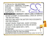 Battery For Hisense Hs-x1, Hs-x1 Td-lte 3.8v, 3900mah - 4.44wh Batteries for Electronics Cameron Sino Technology Limited (Suspended)