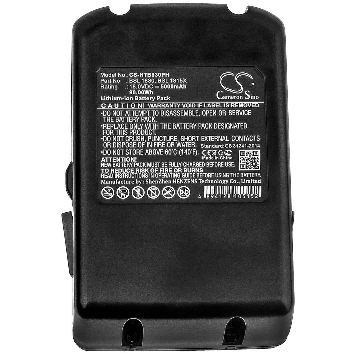 18.0V, Li-ion, 5000mAh, Power Tools battery fits Hitachi, 330067, 18dl, C 18dsl, 90Wh Power Tools Cameron Sino Technology Limited (Power Tools)