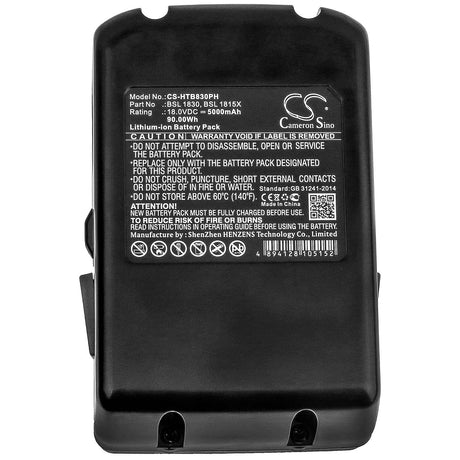 18.0V, Li-ion, 5000mAh, Power Tools battery fits Hitachi, 330067, 18dl, C 18dsl, 90Wh Power Tools Cameron Sino Technology Limited (Power Tools)