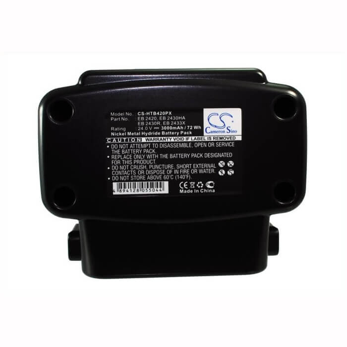 24.0V, Ni-MH, 3000mAh, Power Tools battery fits Hitachi, Eb 2420, C 7d, Cr 24dv, 72Wh Power Tools Cameron Sino Technology Limited (Suspended)