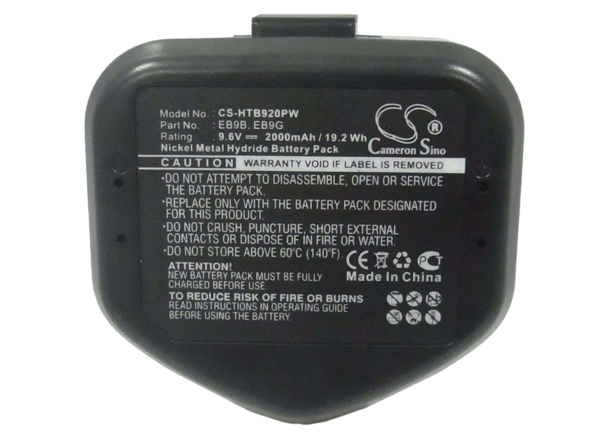 9.6V, Ni-MH, 2000mAh, Power Tools battery fits Hitachi, B3, Ck 12d, Ck 12dy, 19.2Wh Power Tools Cameron Sino Technology Limited (Power Tools)