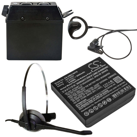 4.8V, Ni-MH, 2000mAh, Headset battery fits Hme, Bat2000, Com 2000, 9.6Wh Wireless Headset Cameron Sino Technology Limited